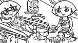 Dora In Beach Coloring Page  Wecoloringpagecom sketch template