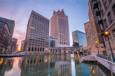 Downtown skyline with Buildings in Milwaukee USA 3178790 Stock Photo at ...