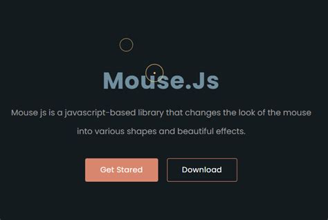 Cool Cursor & Click Effects - Mouse.Js | CSS Script