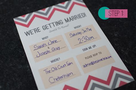 DIY Scratch Card wedding Invitations | Bespoke-Bride: Wedding Blog