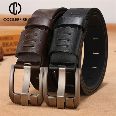 Buckle Leather Belts - Genuine Leather Belts