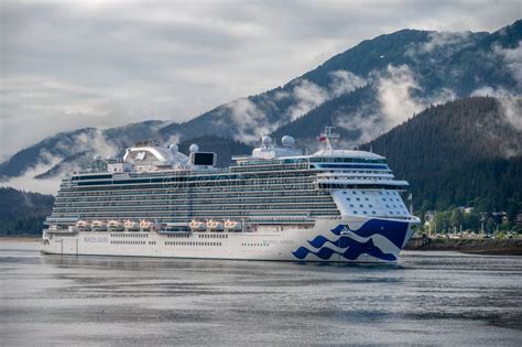 Cruise Ship Discovery Princess Arriving at Juneau Editorial Stock Photo ...