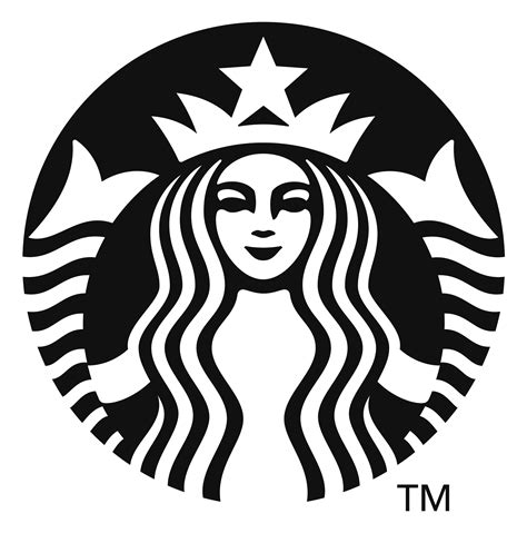 Black Starbucks Icon Logo transparent PNG - StickPNG