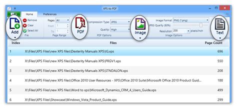 XPS-to-PDF file extensions