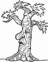 Tree Trunk Coloring Pages sketch template
