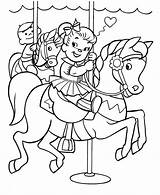 Carousel Coloring Pages  Free Printable For Kids sketch template