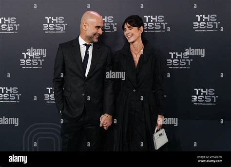 Pep Guardiola and Cristina Serra arriving for The Best FIFA Football ...