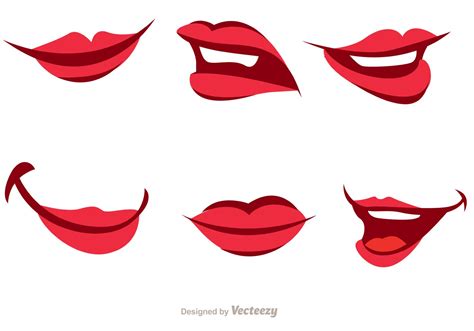 Girl Cartoon Mouth Vector Pack - Download Free Vector Art, Stock Graphics & Images
