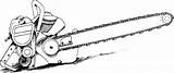 Chainsaw Coloring Pages sketch template