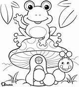 Toads Coloring Pages  ColoringBay sketch template