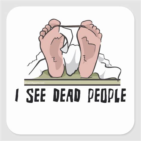 I see dead people square sticker – Artofit