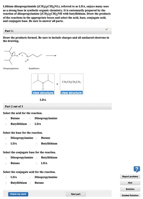 Solved Lithium diisopropylamide [(CH3)2CH]2NLi, referred to | Chegg.com