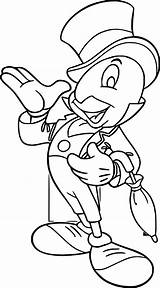Pinocchio Jiminy Cricket 2 Coloring Page  Wecoloringpagecom sketch template