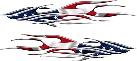 American Flag Flames Vinyl Vehicle Graphic | Xtreme Digital GraphiX