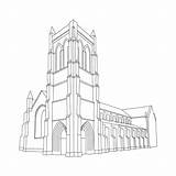 Fantastic Gothic Cathedral coloring page  Download Print Or Color sketch template