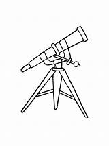 Telescope coloring pages sketch template