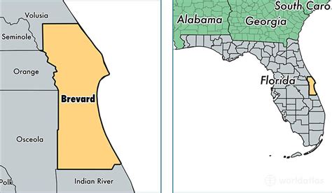 Brevard County, Florida / Map of Brevard County, FL / Where is Brevard County?