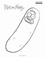 Pickle Rick  And Morty Coloring Page Super Fun sketch template