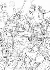 Printable Tim Burton Coloring Pages sketch template