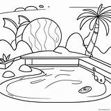 Swimming Pool Fun Coloring Page 59293 46914 sketch template