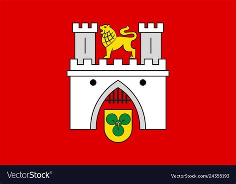 Flag of Hanover in Lower Saxony, Germany, vector image. | Lower saxony, Germany, Saxony