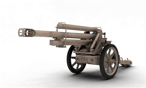 WW2 German artillery gun Gebirshaubitze 40 3D model | CGTrader