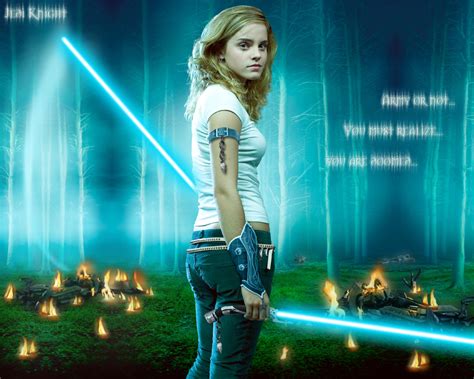 Emma Watson Jedi knight by Rhanubis on DeviantArt