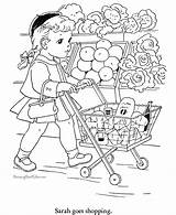 Grocery Store Coloring Pages sketch template