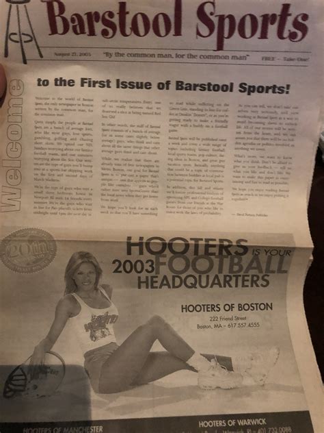 The first issue of Barstool Sports : barstoolsports