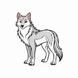 Engaging Iberian Wolf Coloring Activity Stock Illustration  sketch template