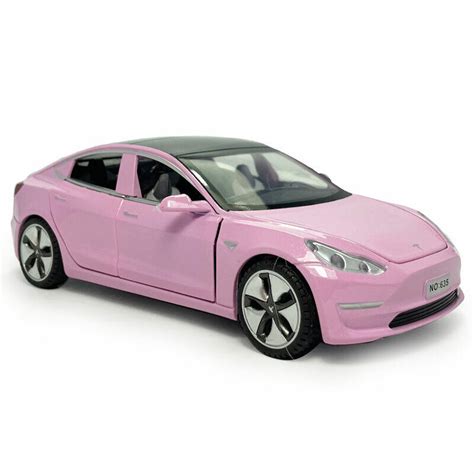 1/32 Tesla Model 3 Model Car Toy Car Diecast Toys for Kids Boys Girls Gift Pink | eBay