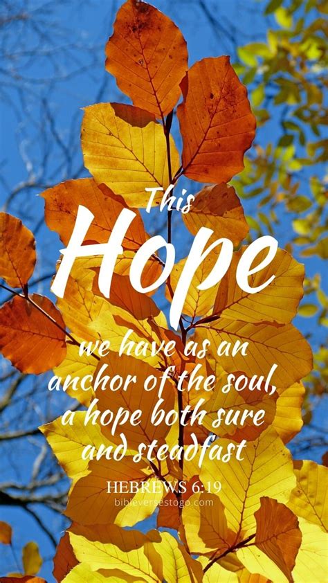 Autumn Leaves Hebrews 6:19 – Encouraging Bible Verses