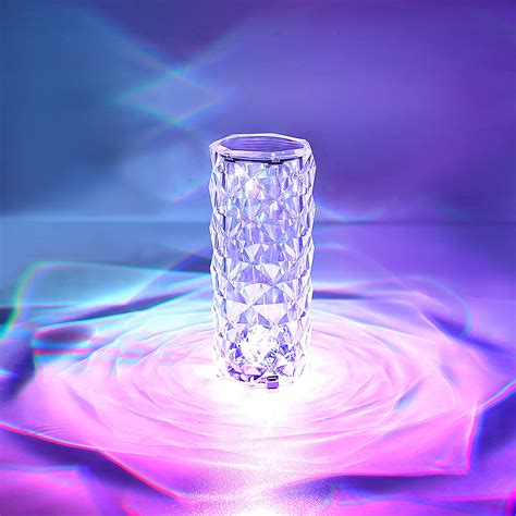 Buy ZBYOvOCrystal Diamond 3D Rose Table Lamp, LED 16 Color changing Night Light with Remote and ...