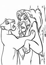 Simba Nala Mufasa Roi Sarabi Kiara Kovu Coloriage Boyama Animation  sketch template
