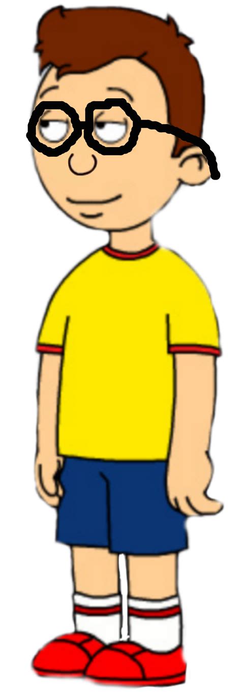 Hair Caillou (Comedy World) with Glasses PNG by IsaacHelton on DeviantArt