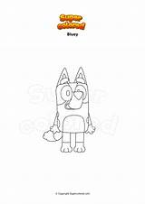 Coloriage Bluey  Supercoloredcom sketch template