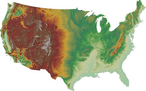 Elevation map, Usa map, Amazing maps