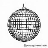 Disco Ball Coloring Pages Sketch Page sketch template