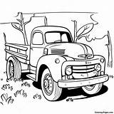 Rustic Old Truck Coloring Page  Pagescom sketch template