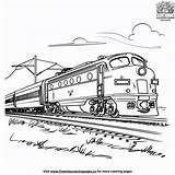 High Speed Train Coloring Pages sketch template