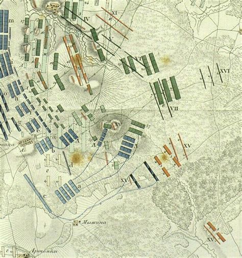 Map battle of Borodino, part | Battle of borodino, Map, Battle