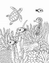 Deep Sea Life Coloring Pages sketch template