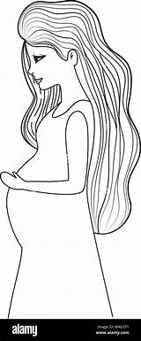 Pregnant Mom Coloring Pages sketch template
