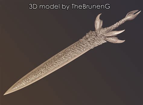 STL file Dante Devil Sword Devil May Cry 5 DMC5 cosplay 3D print model 😈・3D printable model to ...