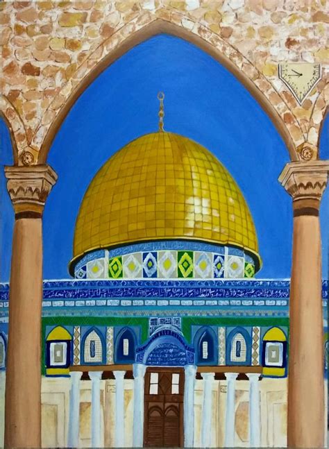 Al Aqsa Painting by NAMRA KHAN | Saatchi Art