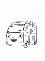 Tayo The Little Bus coloring Pages sketch template