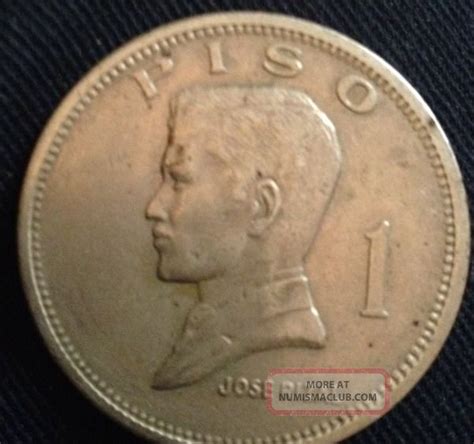 Philippines 1 Piso, 1974 Coin. Jose Rizal