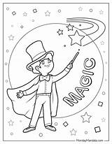 Printable Magician Coloring Pages 2025 sketch template