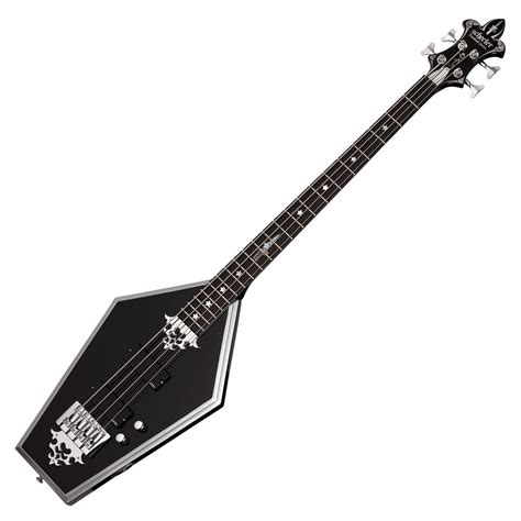 DISC Schecter Sean Yseult Casket Bass Guitar, Black at Gear4music