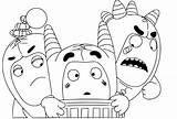 Printable Coloring Oddbods Pages sketch template